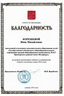 Корешева Инна Михайловна